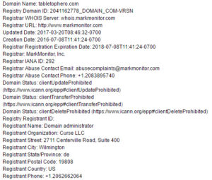 tabletophero.com ... Registered July 2016